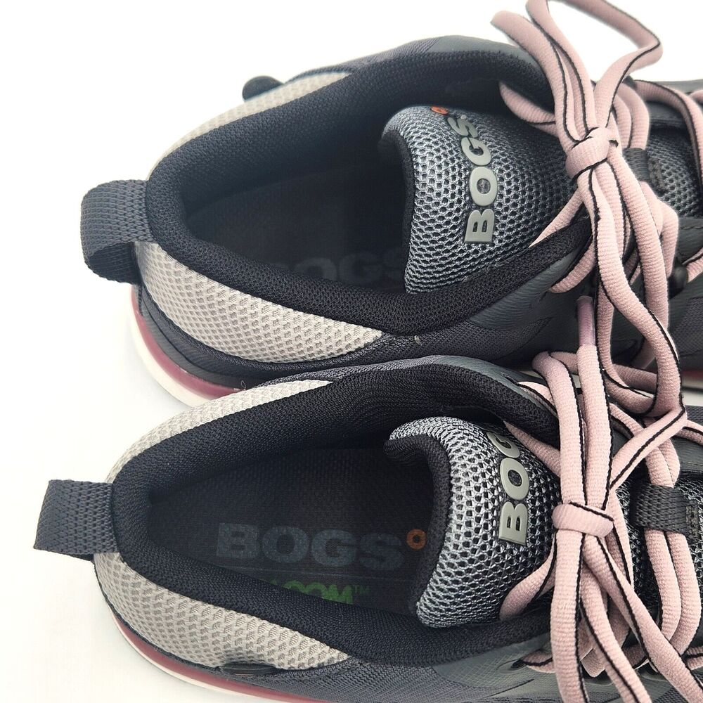 BOGS Safety Toe Shoes Womens 9.5 Gray/Pink Composite Work Sneakers ASTM NEW - Picture 8 of 11